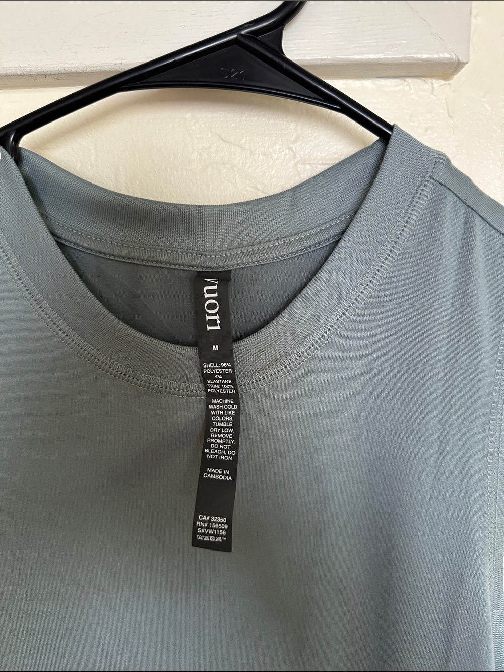 Vuori Lightweight Crewneck Tee in Sage Blue